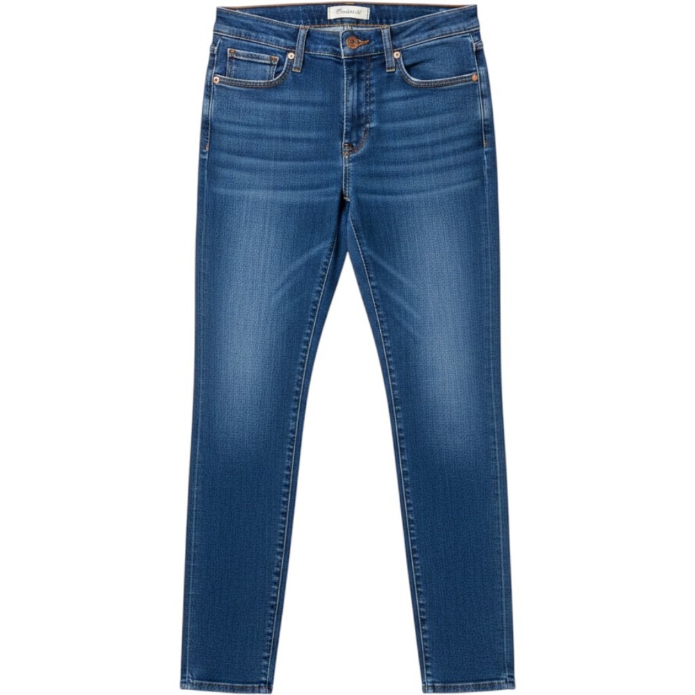 Madewell Skinny Jeans Women 26 Blue 9" Mid-Rise Stretch Denim Pants Classic Chic